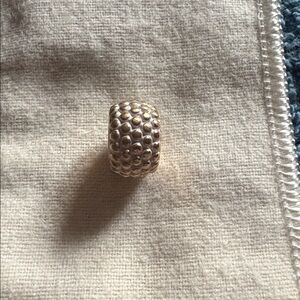 🆕 Brighton Simplicity bead in Gold-White Brushed gold dots on white NWOT